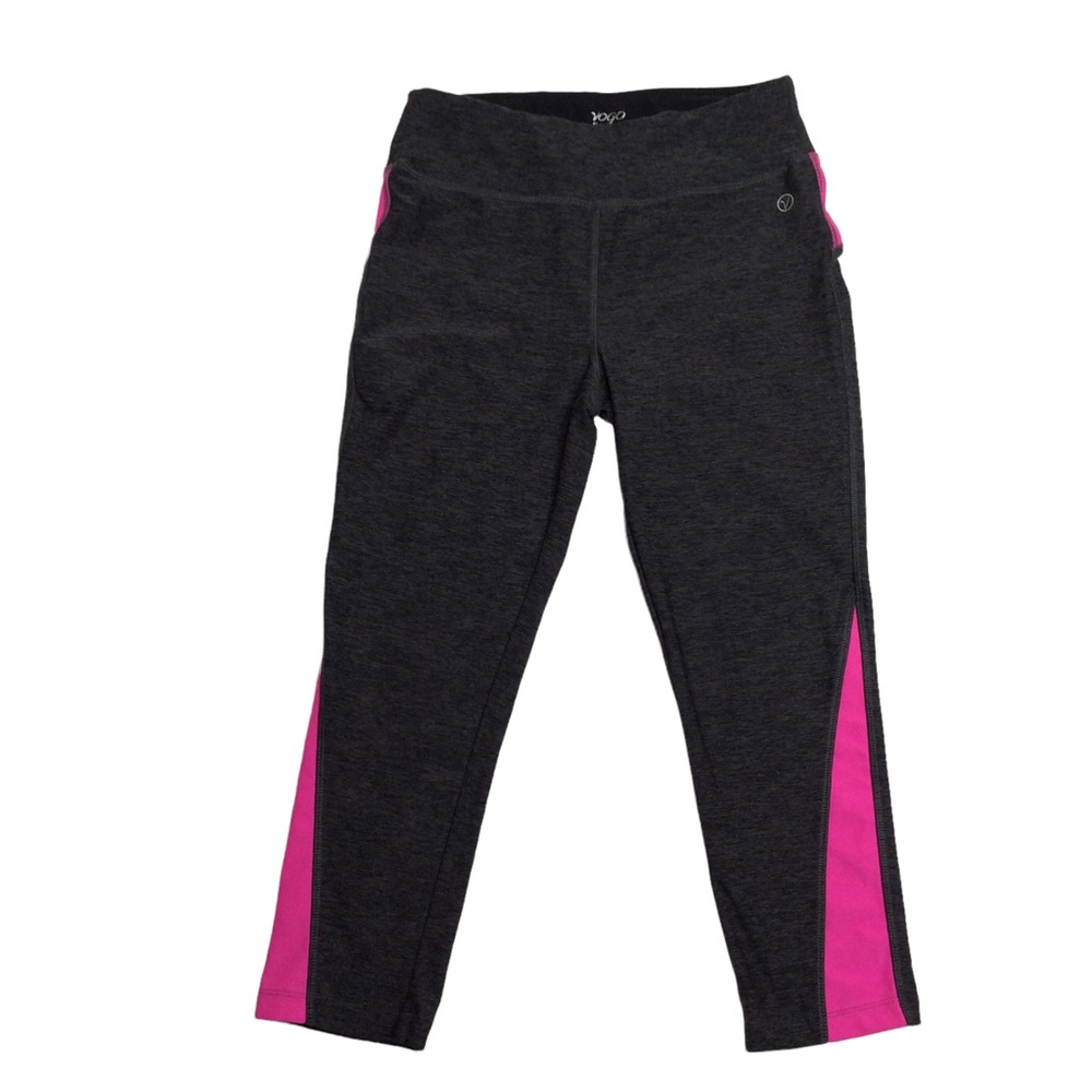 Vogo Athletica Womens Size M Athletic Gray Pink Yoga Leggings Workout Pants